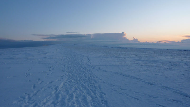 View to the top of Pendle Hll